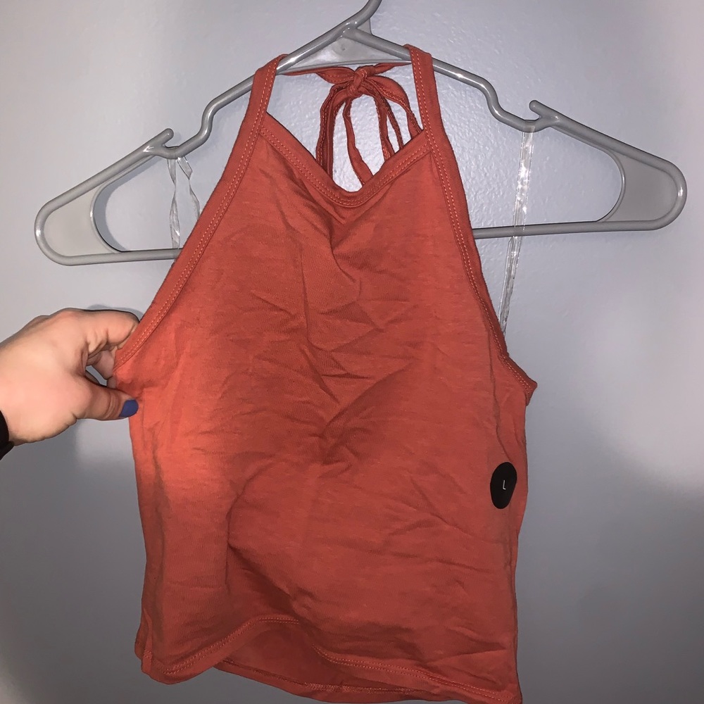 Red tank top